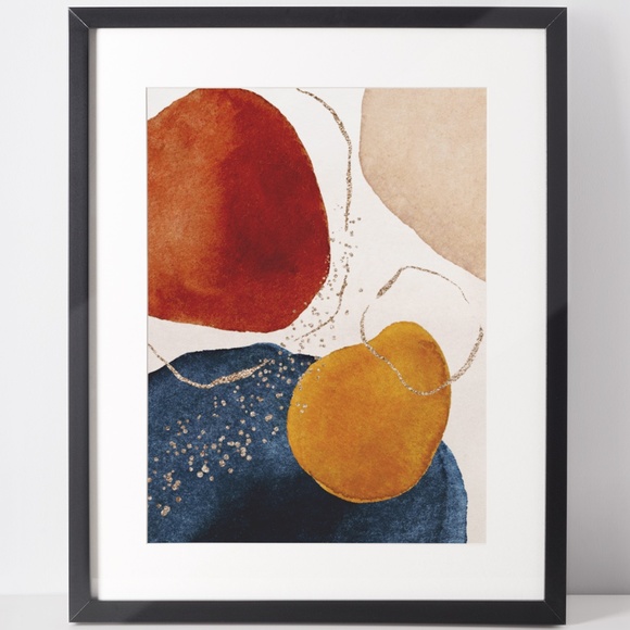 Other - Modern Abstract Shape Wall Art Poster Print UNFRAMED.